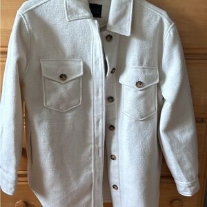 Nordstrom Cream Shirt Jacket